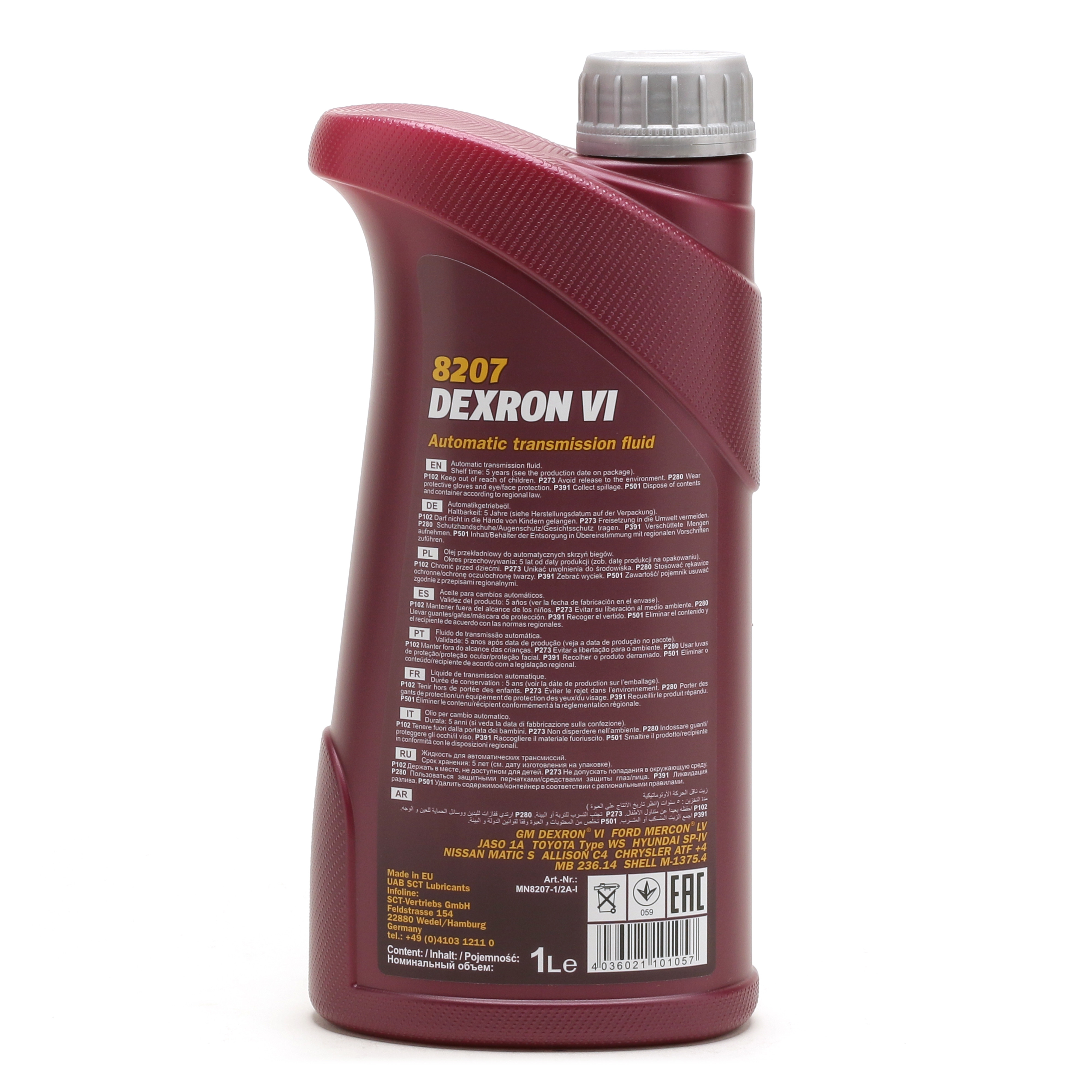 Mannol 8207 ATF Dexron VI Automatikgetriebeöl 1l Flasche